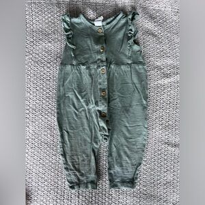 H&M sage green romper 6-9 months